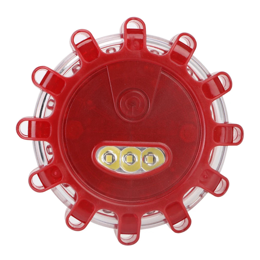 LED Emergency Strobe Warning Light - 360° Visibility Beacon with 9 Flash Modes & Magnetic Base