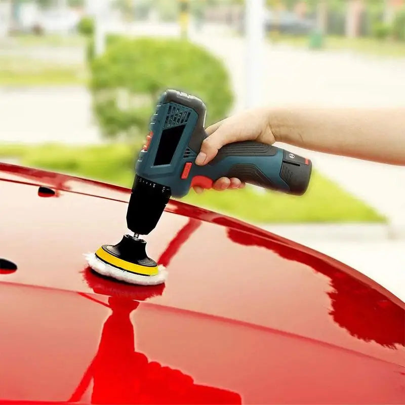 Car Polishing Pad Set - Professional Buffing Kit for Drill