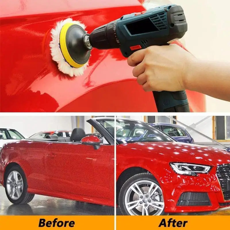 Car Polishing Pad Set - Professional Buffing Kit for Drill
