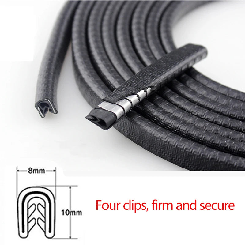Car Door Edge Scratch Protector Strip - PVC Guard Trim to Prevent Dings & Paint Damage