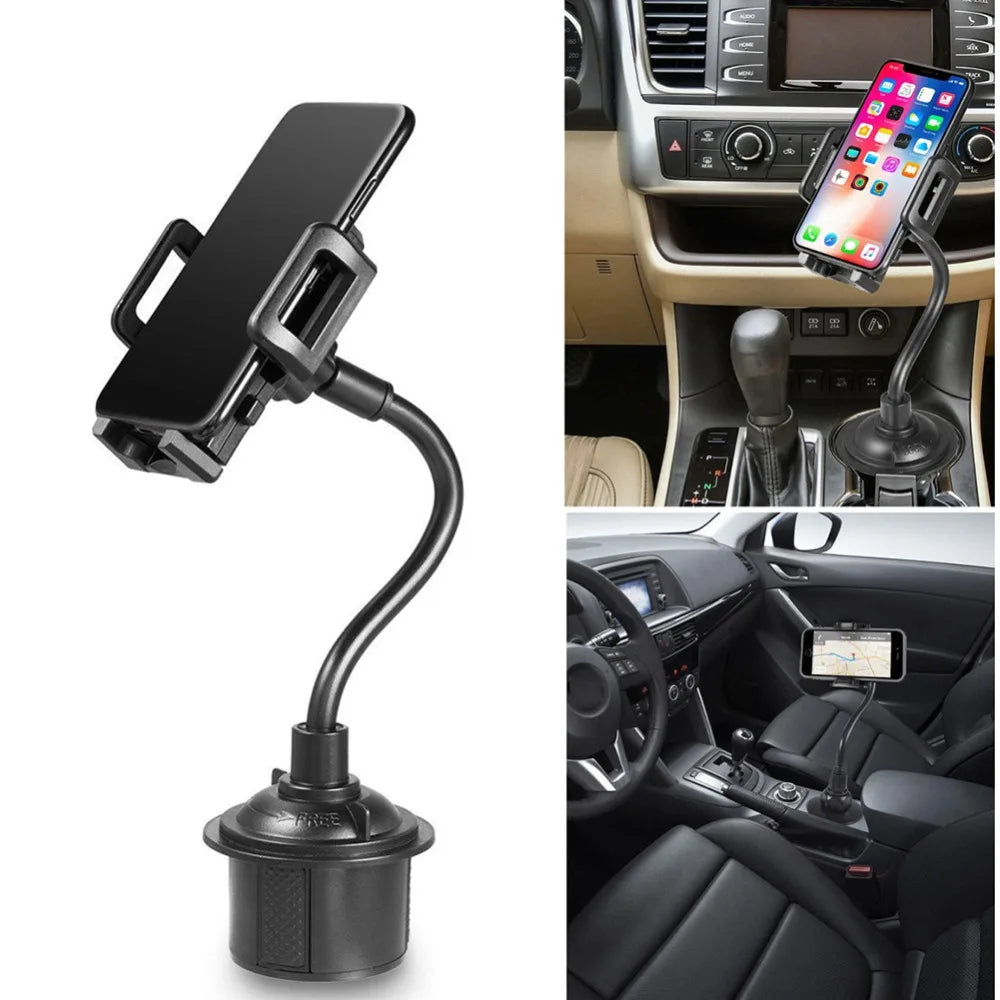 Universal Cup Holder Phone Mount - 360° Rotating Adjustable Car Phone Holder