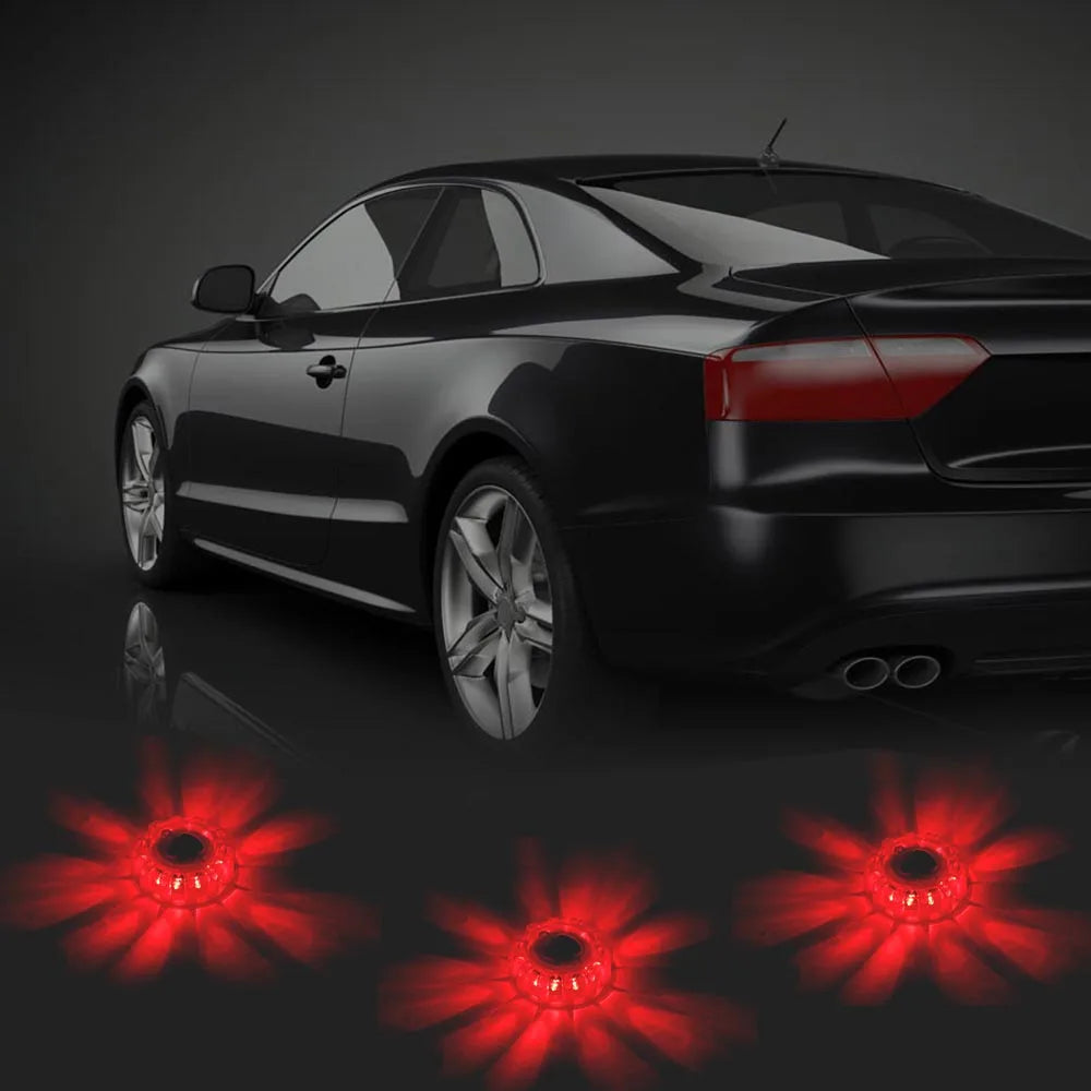 LED Emergency Strobe Warning Light - 360° Visibility Beacon with 9 Flash Modes & Magnetic Base