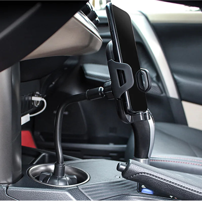 Universal Cup Holder Phone Mount - 360° Rotating Adjustable Car Phone Holder