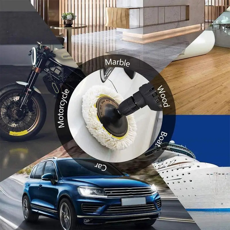 Car Polishing Pad Set - Professional Buffing Kit for Drill