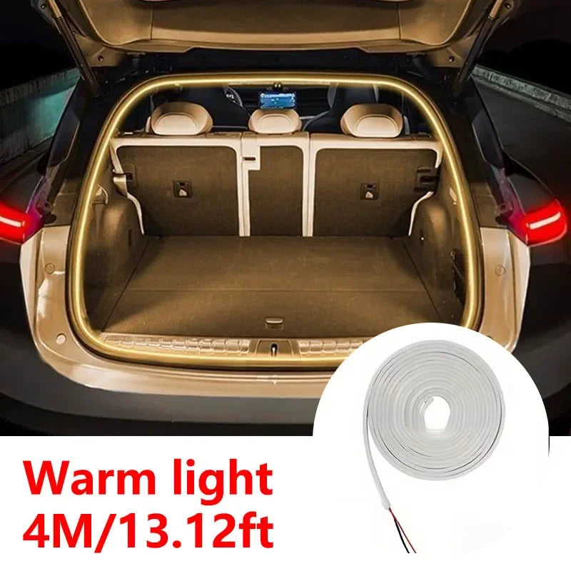Car Trunk LED Light Strip – Auto-Sensing, IP65 Waterproof, 12V