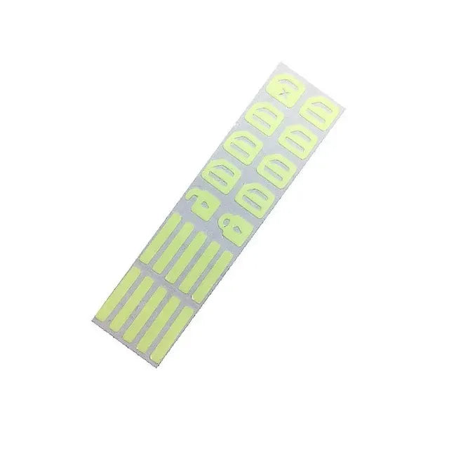 Luminous Car Window Button Stickers - Glow-in-the-Dark Control Panel Decals (18-Piece Set)
