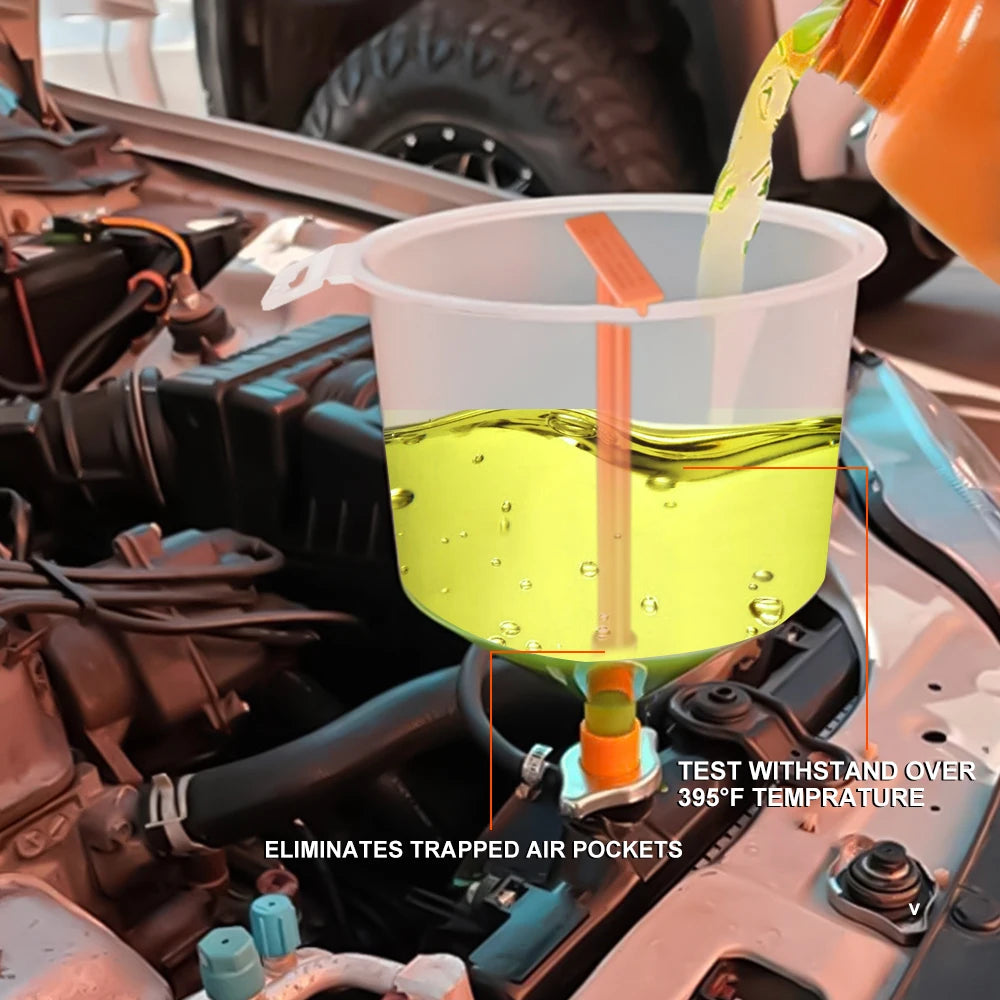 15-Piece Spill-Proof Coolant Filling Funnel Kit