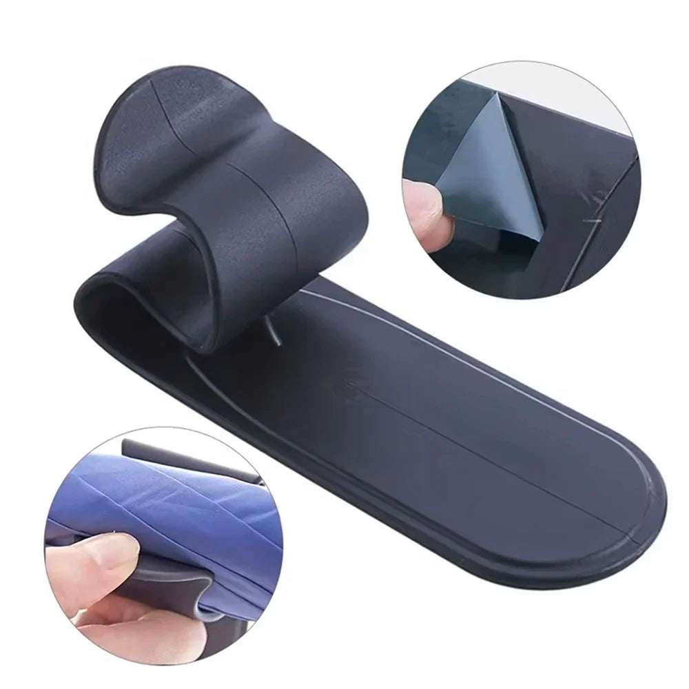 Car Trunk Umbrella Holder Clip - Self-Adhesive Storage Hook for Wet Umbrellas