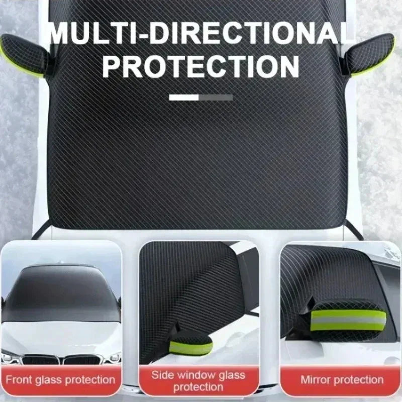 Magnetic Windshield Snow & Ice Cover - All-Season Protector with Wiper Protection