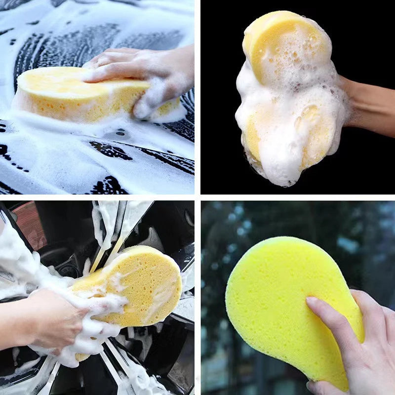 Honeycomb Car Wash Sponge - Large High-Density Foam Cleaning Block