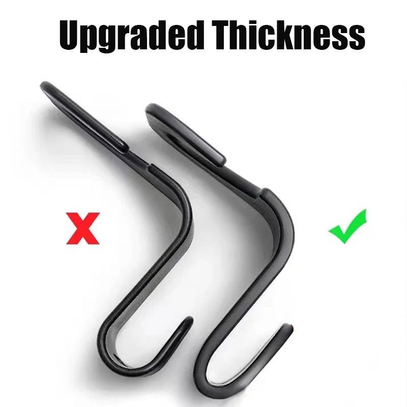 Car Headrest Hooks - Seat Back Organizer Hanger for Bags (1-10 Pack)