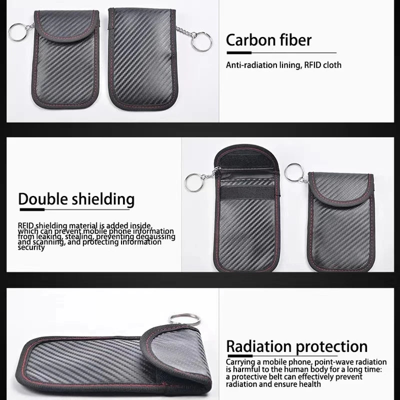 Car Key Signal Blocker Pouch - Prevent Keyless Car Theft