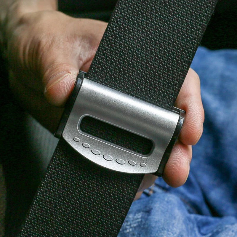 Seat Belt Buckle Clips 2-Pack - Anti-Slip Safety Stoppers