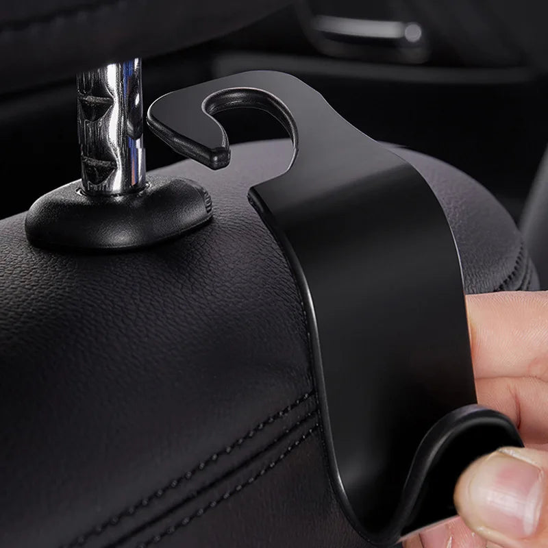Car Headrest Hooks - Seat Back Organizer Hanger for Bags (1-10 Pack)