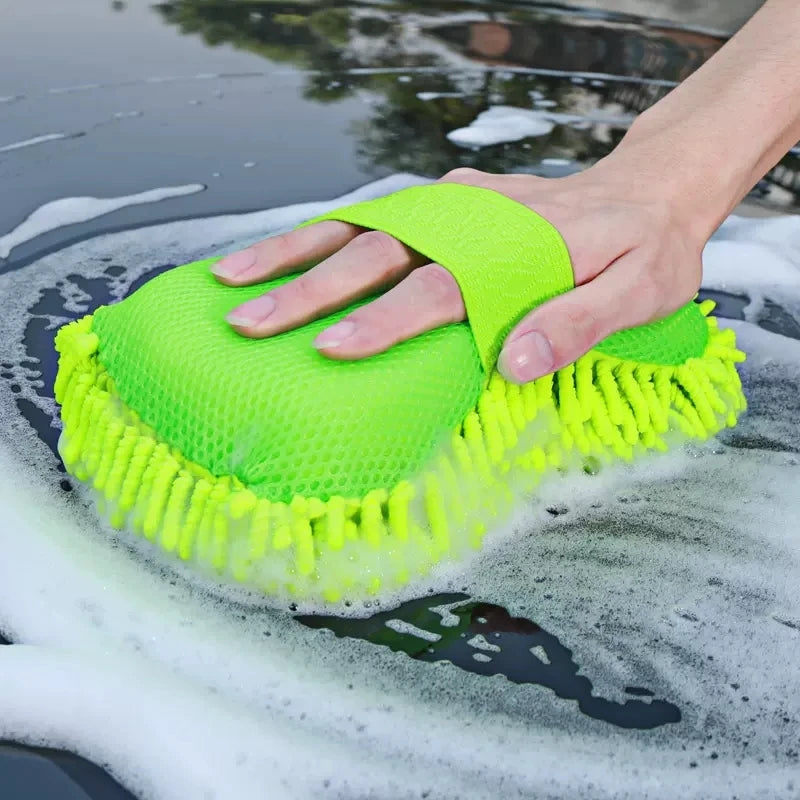 Microfiber Car Wash Mitt - Scratch-Free Cleaning Glove