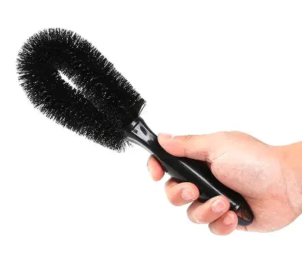 Microfiber Wheel Cleaning Brush - Soft Tire & Rim Detailing Tool