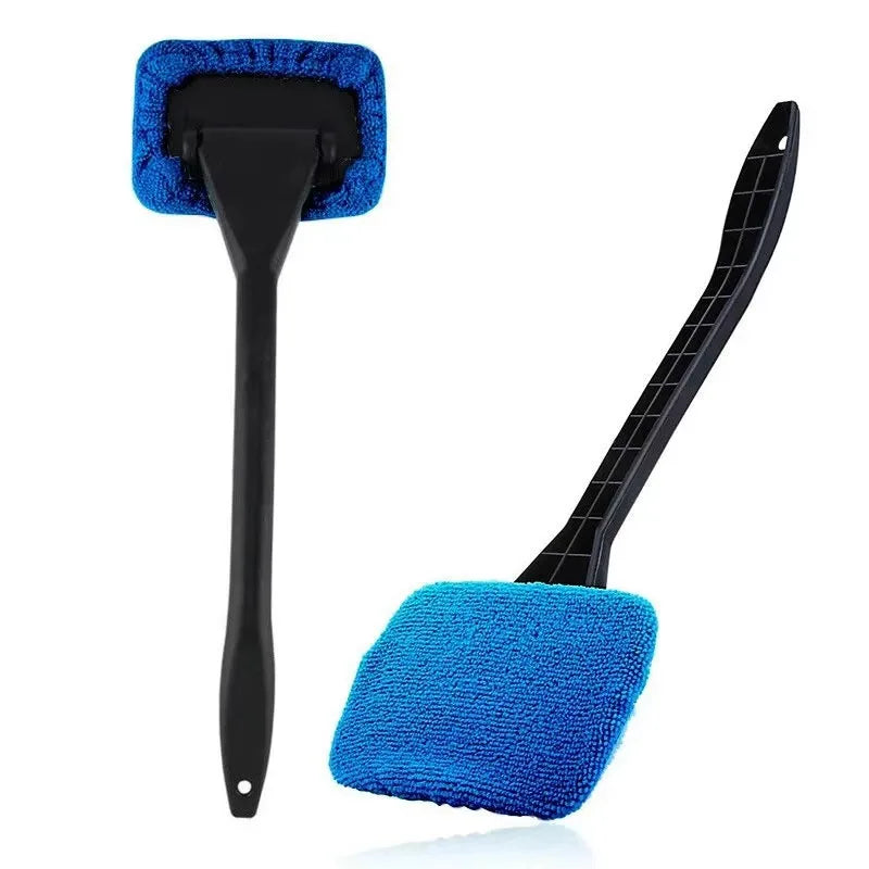 Windshield Interior Cleaning Tool - Long Handle Microfiber Wiper