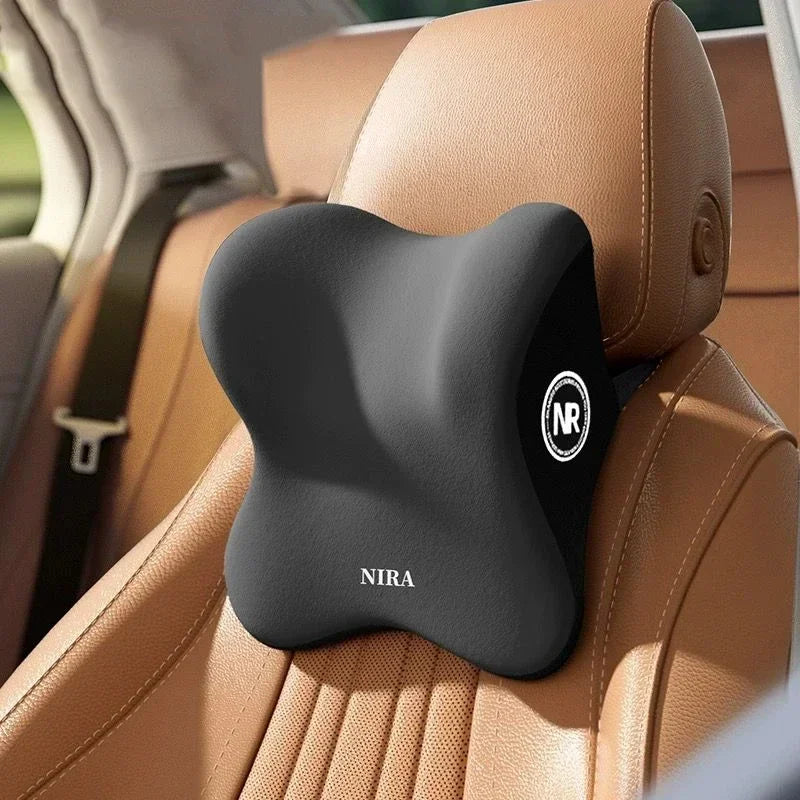 Memory Foam Car Pillow - Ergonomic Neck & Lumbar Support Cushion