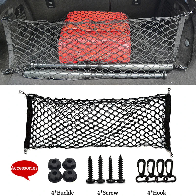 Elastic Trunk Cargo Net - Keep Your Gear Secure and Organized