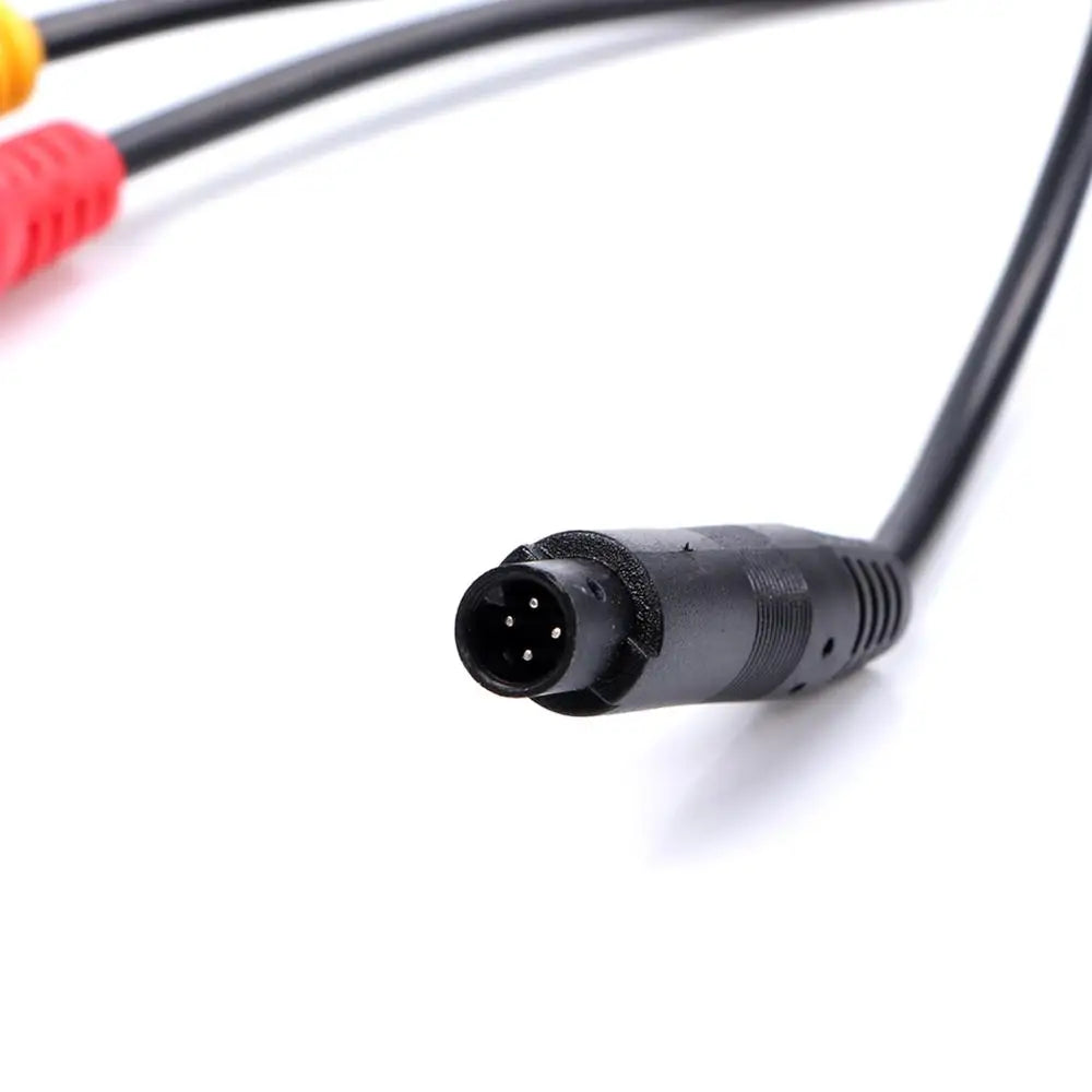 Backup Camera Adapter Cable - 4-Pin to RCA Converter Harness (23")