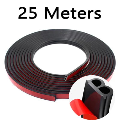 Car Door Weatherstrip Seal - EPDM Rubber Sound Insulation Strip for Doors & Trunk