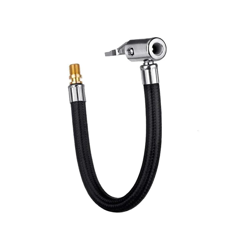 Tire Air Inflator Extension Hose - 10cm to 60cm Flexible Adapter for Cars & Motorcycles