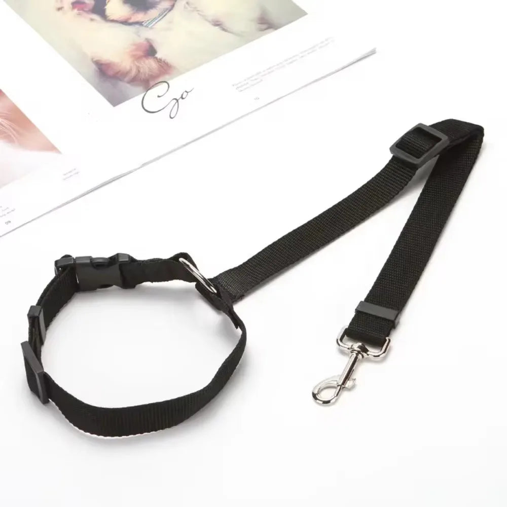 Pet Car Seat Belt - Adjustable Safety Harness for Dogs & Cats