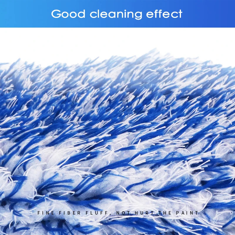 Premium Microfiber Car Wash Mitt - Ultra-Soft Plush Glove for Scratch-Free Cleaning