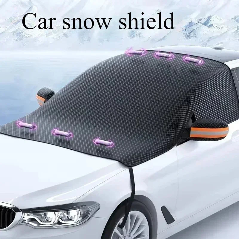 Magnetic Windshield Snow & Ice Cover - All-Season Protector with Wiper Protection
