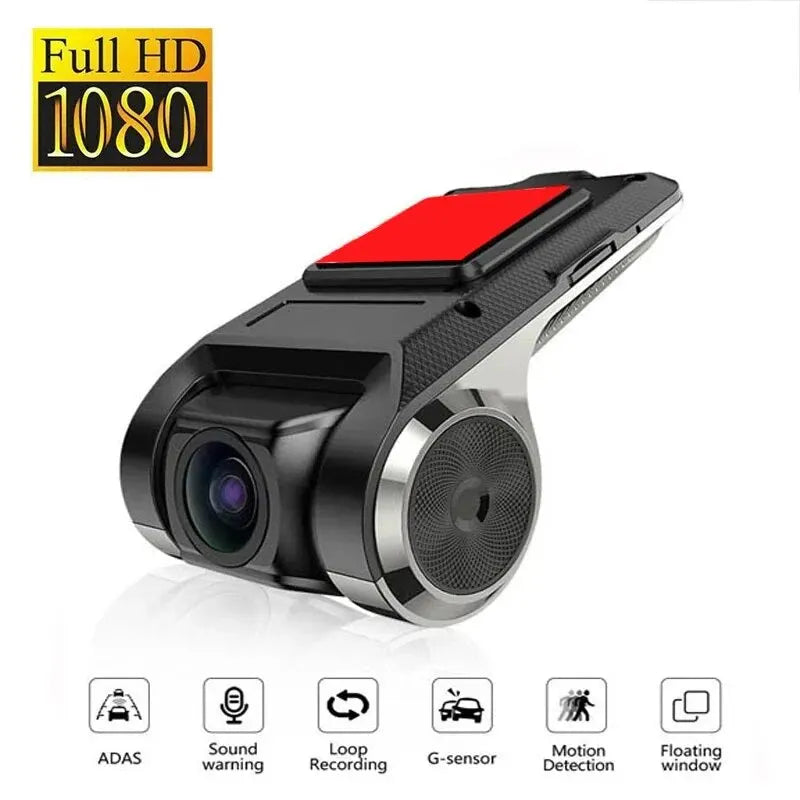 1080P Dash Cam with ADAS & LDWS | Android Head Unit Compatible