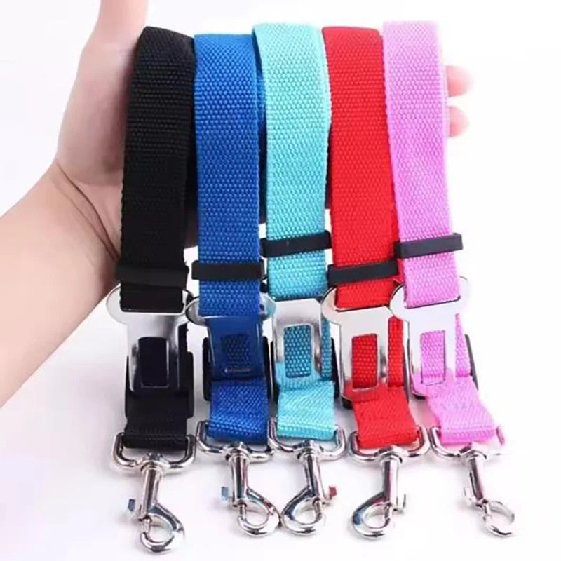 Pet Car Seat Belt - Adjustable Safety Harness for Dogs & Cats