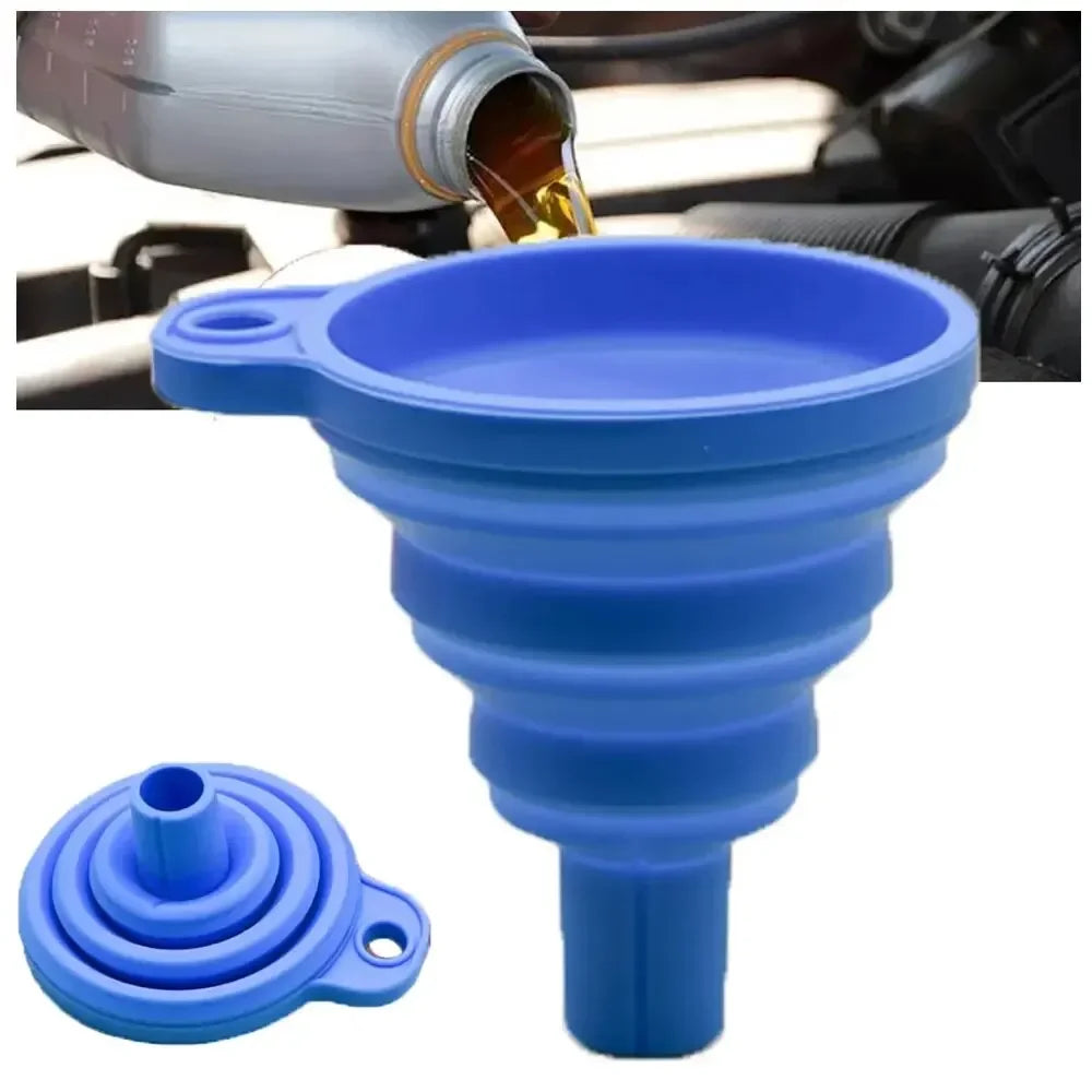 Long Stem Funnel - No-Spill Fuel and Fluid Filling