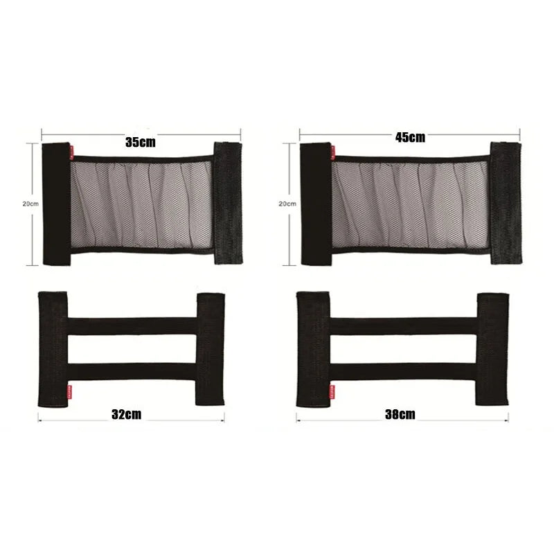 Car Trunk Storage Net Organizer - Elastic Mesh Holder for Fire Extinguisher & Cargo