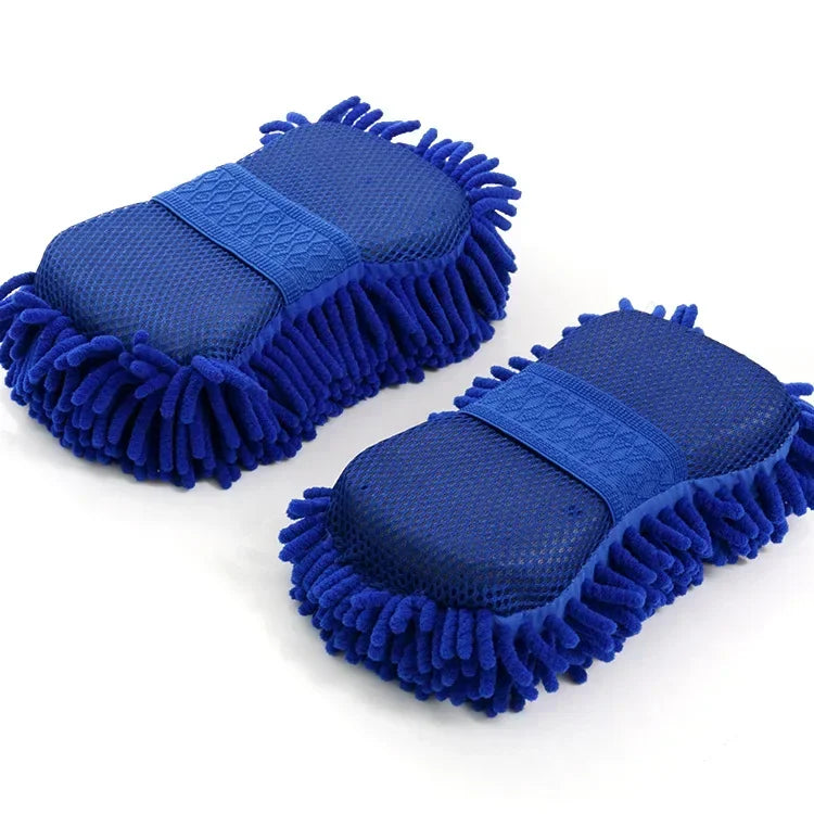 Microfiber Chenille Car Wash Mitt - Ultra-Soft Scratch-Free Cleaning Glove