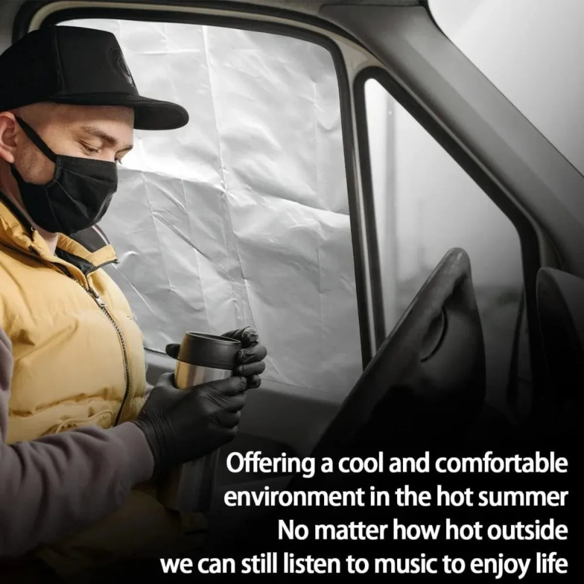 Magnetic Car Window Sunshades - UV Block Privacy Curtains (2-Pack)