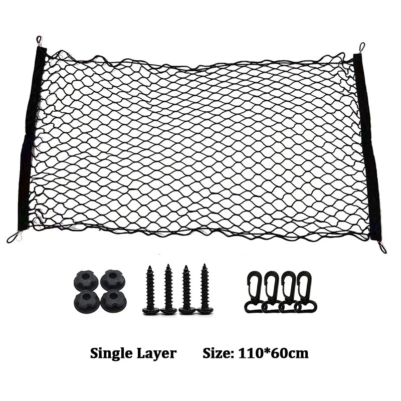 Elastic Trunk Cargo Net - Keep Your Gear Secure and Organized