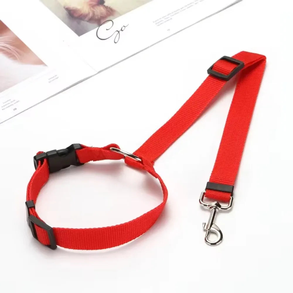 Pet Car Seat Belt - Adjustable Safety Harness for Dogs & Cats