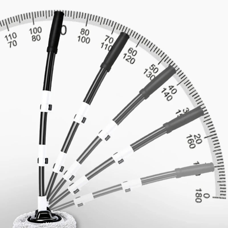 Telescoping Car Wash Mop - Extendable Chenille Brush with 90° Rotating Head