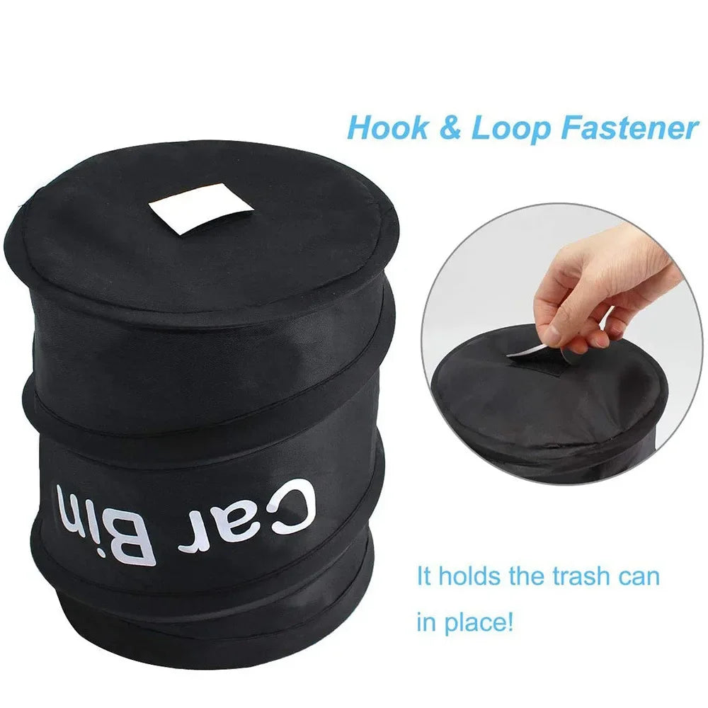 Collapsible Car Trash Can - Portable Waterproof Waste Basket