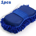 Microfiber Chenille Car Wash Mitt - Ultra-Soft Scratch-Free Cleaning Glove