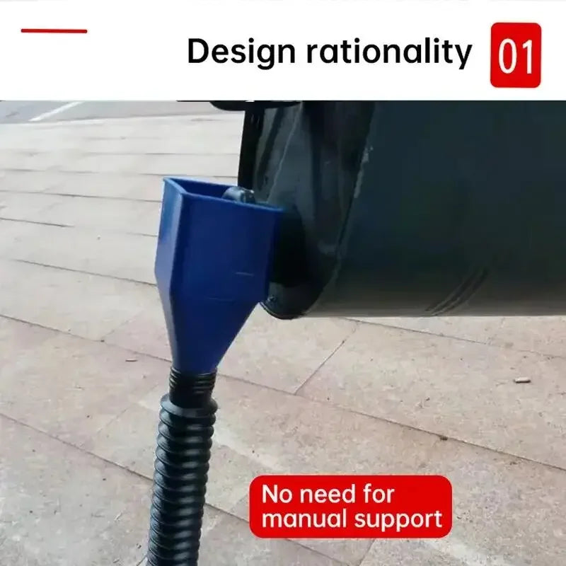 Flexible Oil Funnel for Cars & Motorcycles - No-Spill Design for Easy Fluid Changes