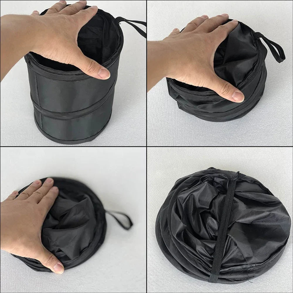 Collapsible Car Trash Can - Portable Waterproof Waste Basket