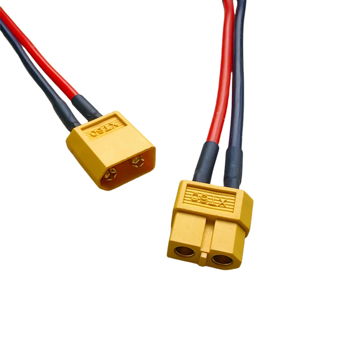 XT30 to XT60 Battery Adapter Cable - 10cm 16AWG for RC Drones