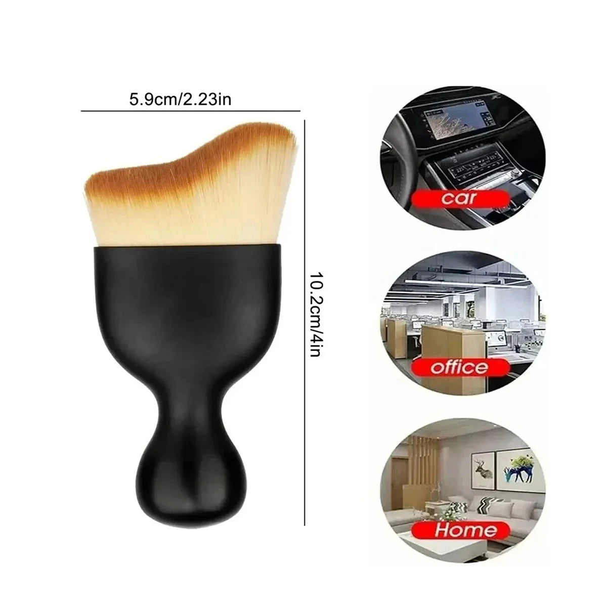 Soft Wool Car Wash Mitt & Brush Set - Gentle Cleaning Tools