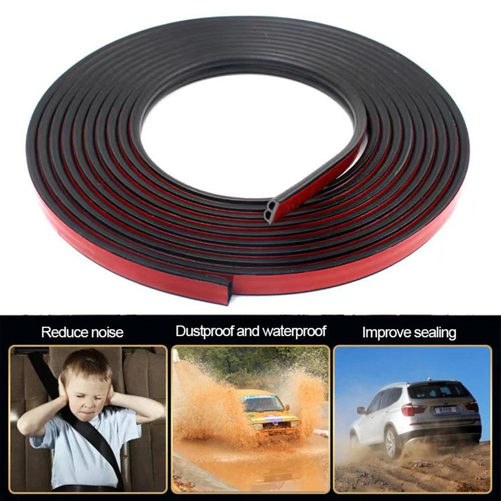Car Door Weatherstrip Seal - EPDM Rubber Sound Insulation Strip for Doors & Trunk