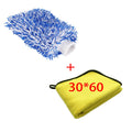 Premium Microfiber Car Wash Mitt - Ultra-Soft Plush Glove for Scratch-Free Cleaning