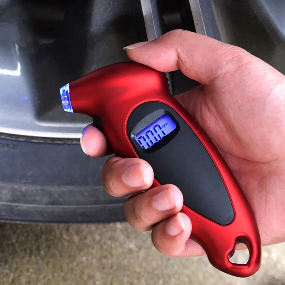 Digital Tire Pressure Gauge with Backlit LCD Display