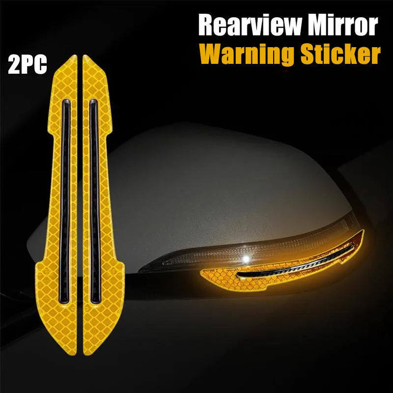 Reflective Safety Warning Stickers - Wheel Rim & Door Handle Tape