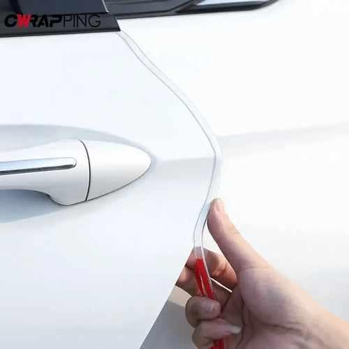 Car Door Edge Protector Strip - Clear U-Shape Rubber Guard (5m)