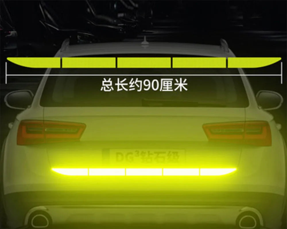 Reflective Safety Tape - Car Warning Stickers for Night Visibility
